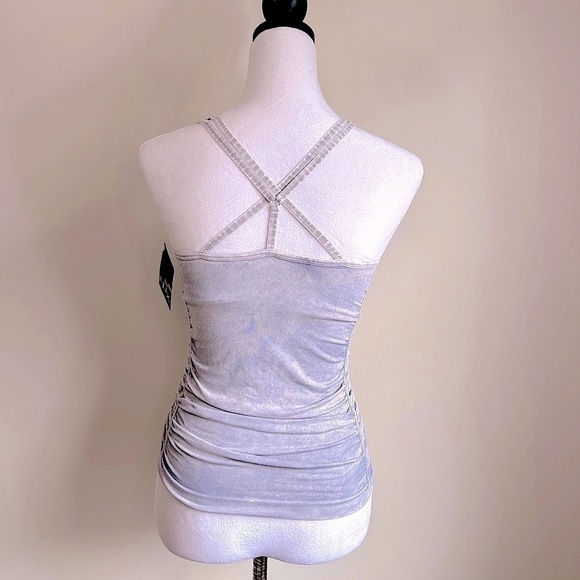NWT NUX Spellbound Yoga Stretch Cami Tank Top Gray Mineral Size Small - Picture 8 of 16